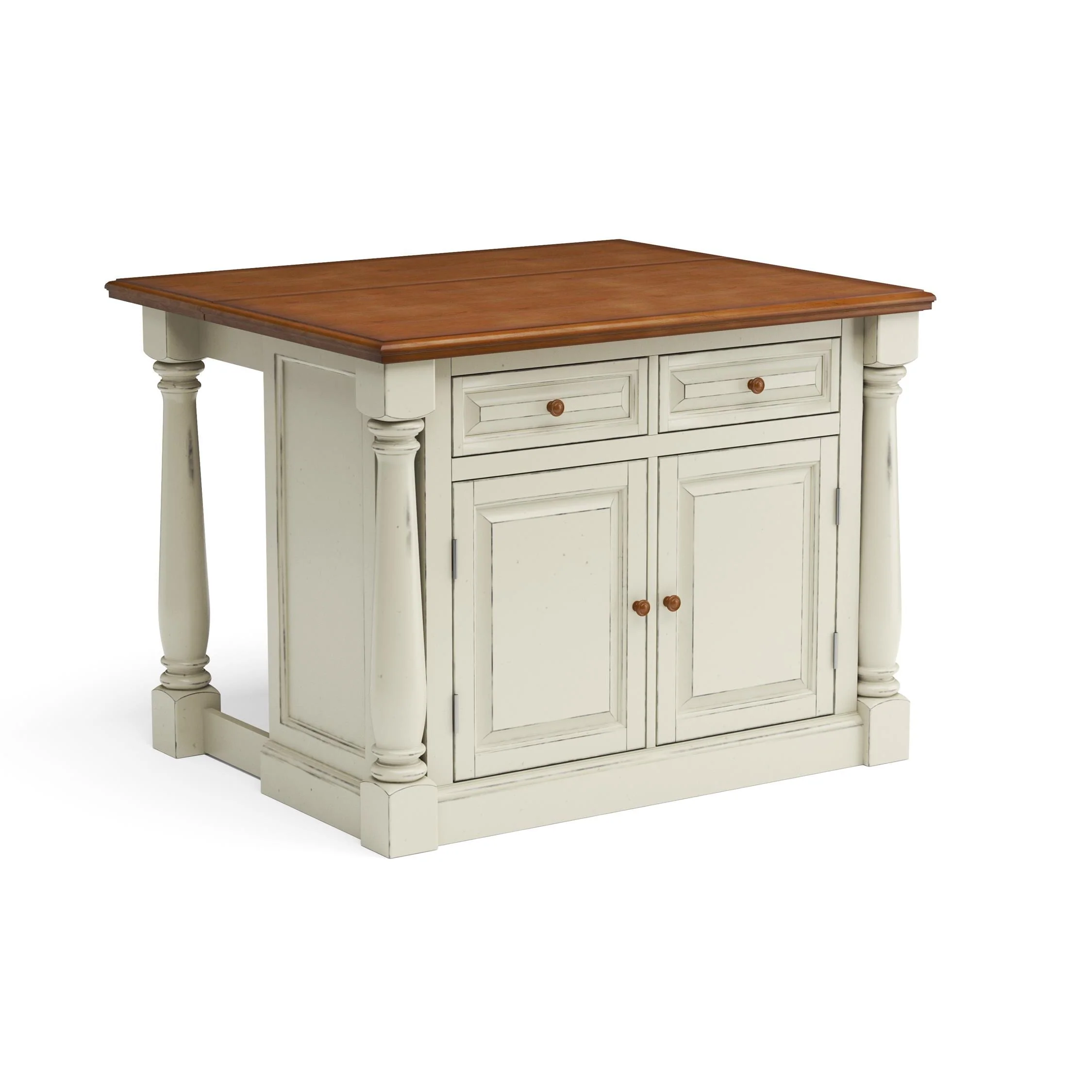 Monarch Kitchen Wood Top Island
