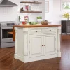 Monarch Kitchen Wood Top Island