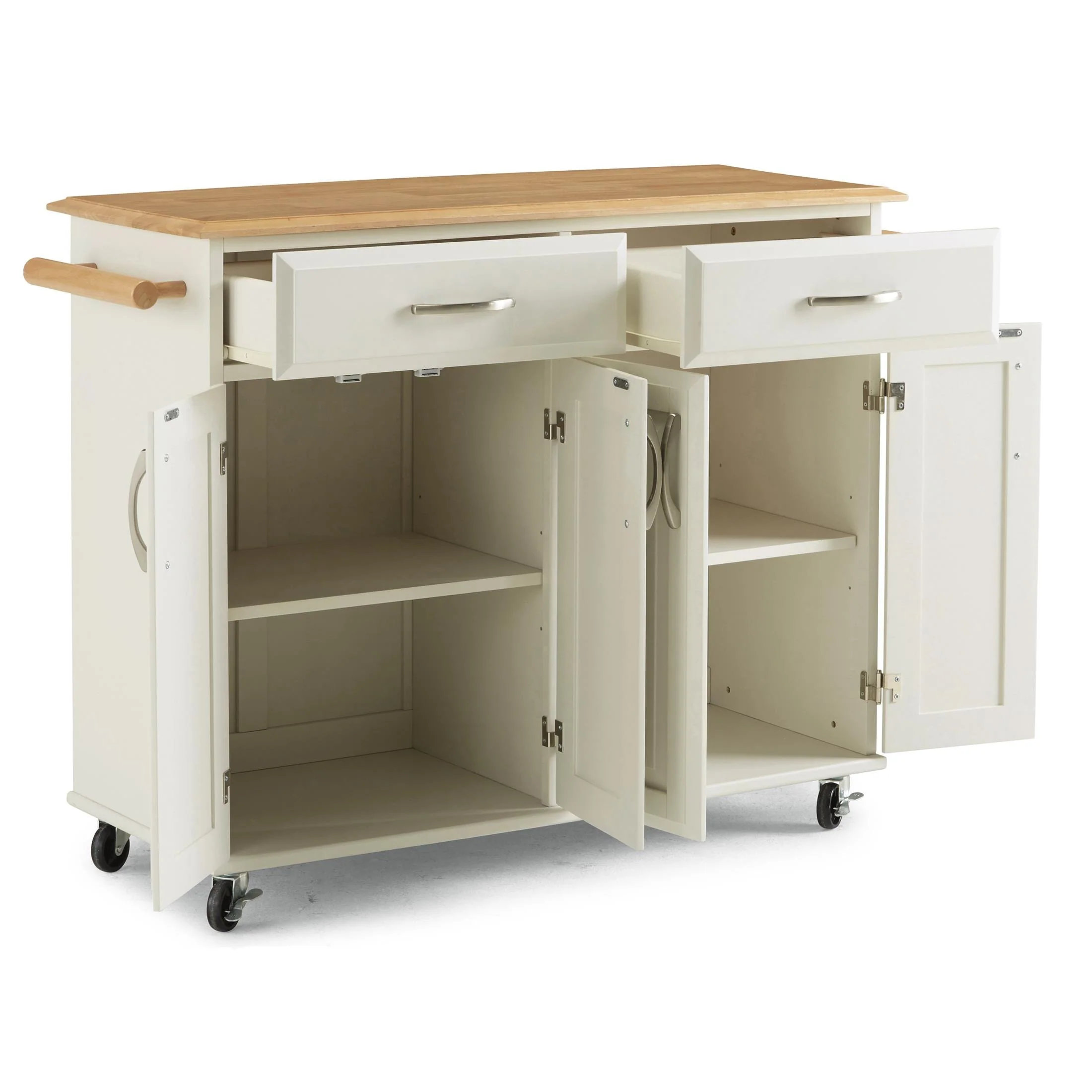 Dolly Madison Double Door Kitchen Cart