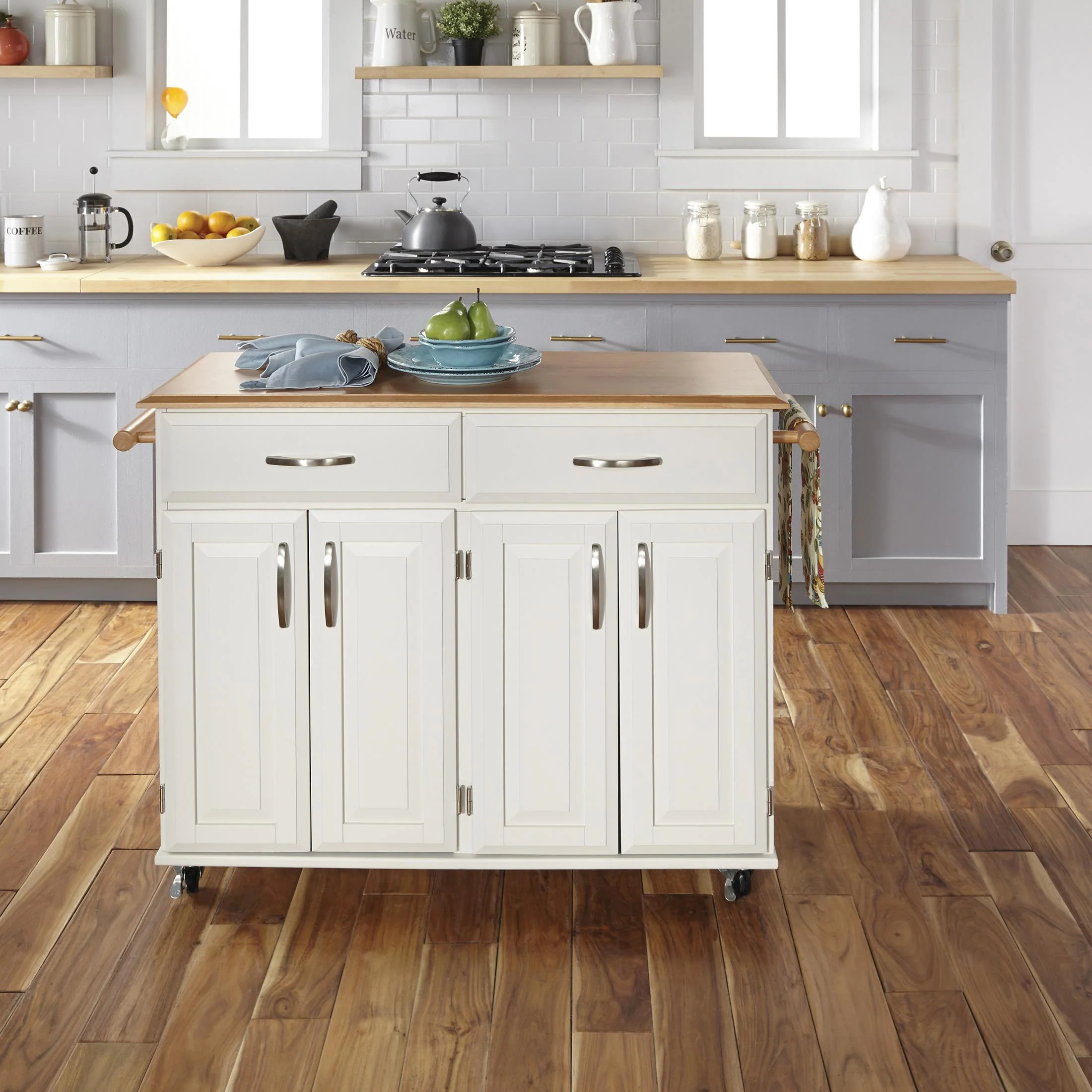 Dolly Madison Double Door Kitchen Cart