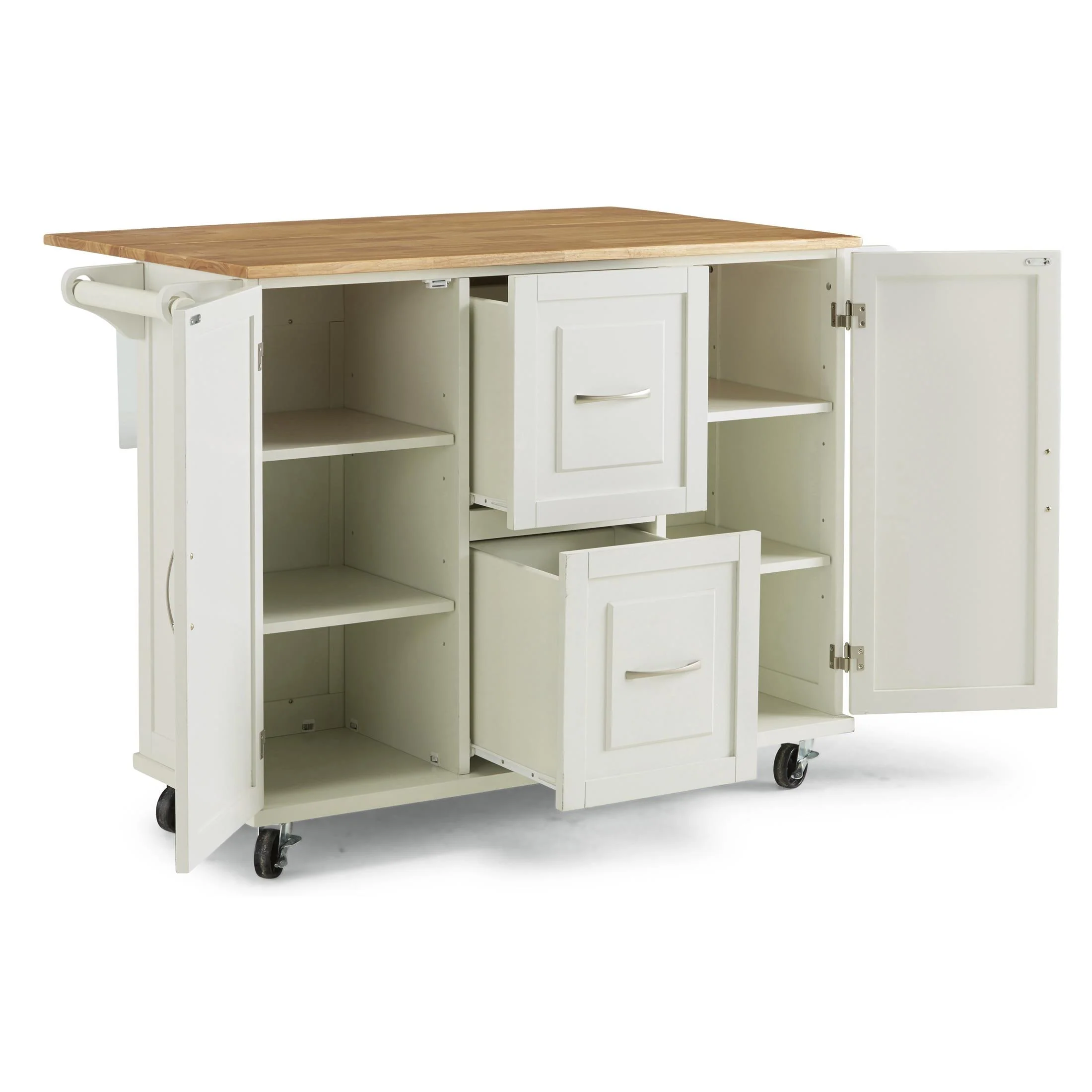 Dolly Madison 2 Drawer Kitchen Cart