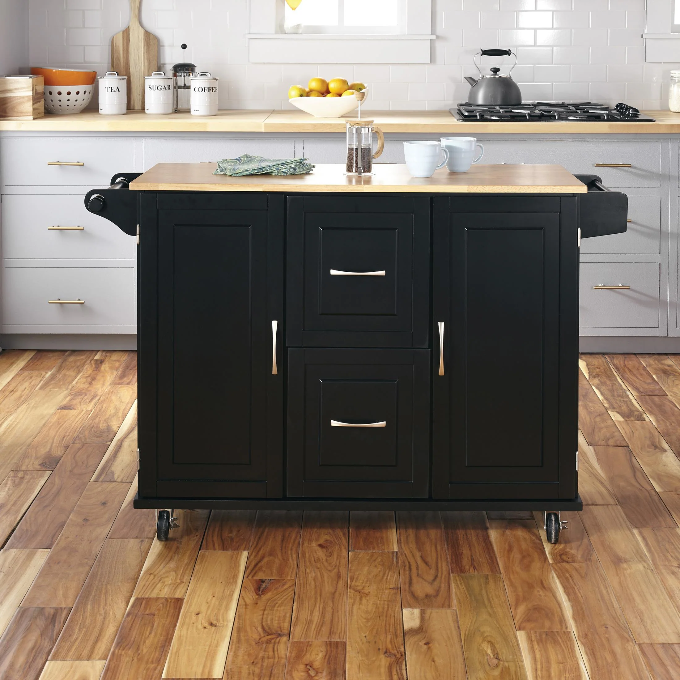 Dolly Madison 2 Drawer Kitchen Cart
