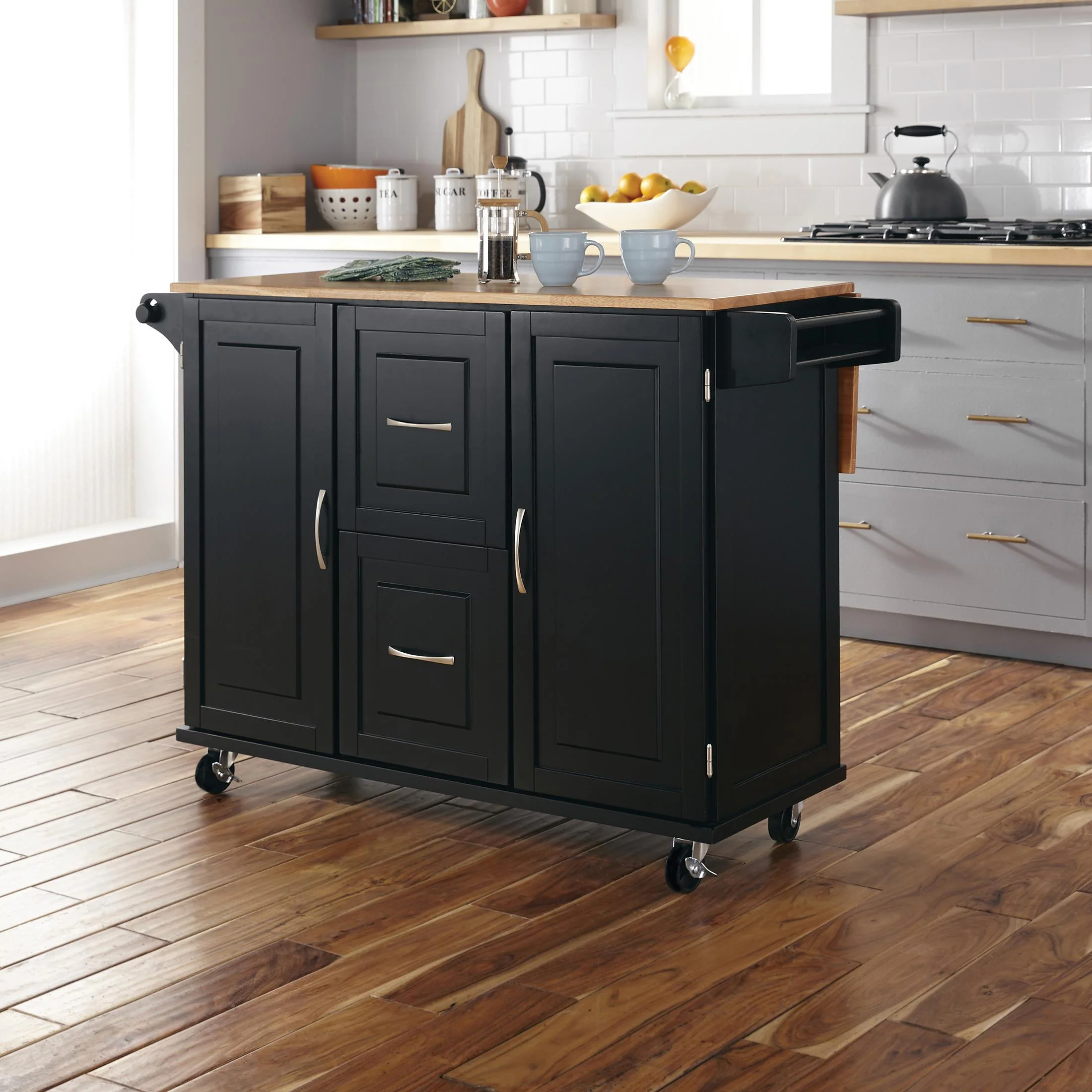 Dolly Madison 2 Drawer Kitchen Cart