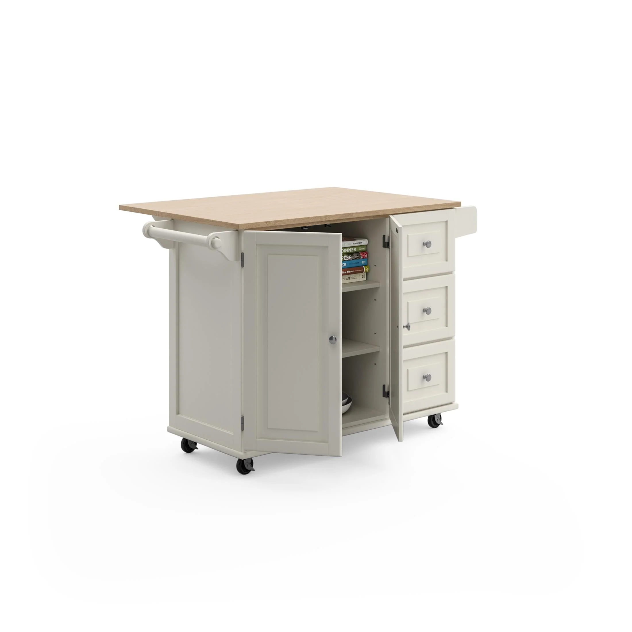 Dolly Madison 3 Drawer Kitchen Cart