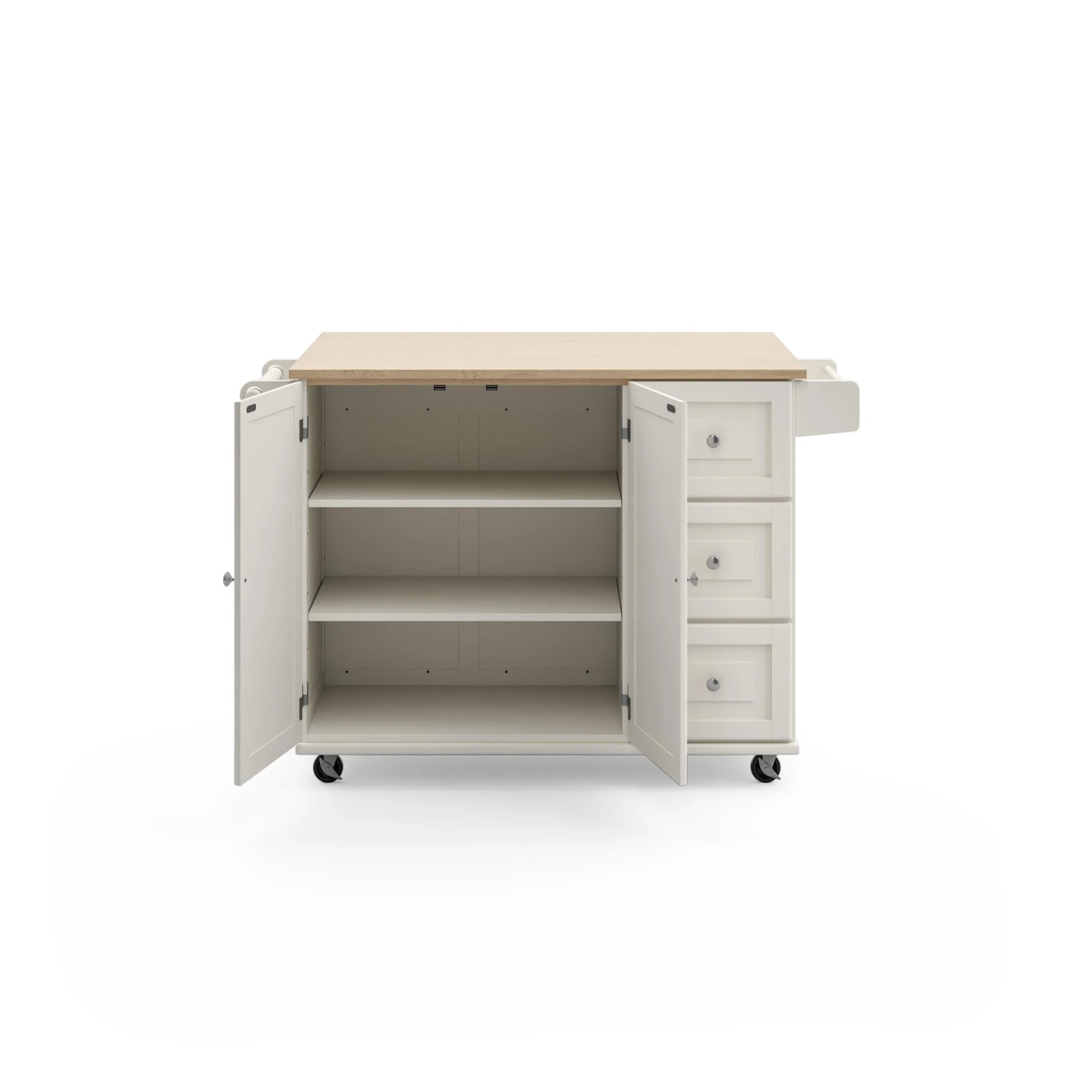Dolly Madison 3 Drawer Kitchen Cart