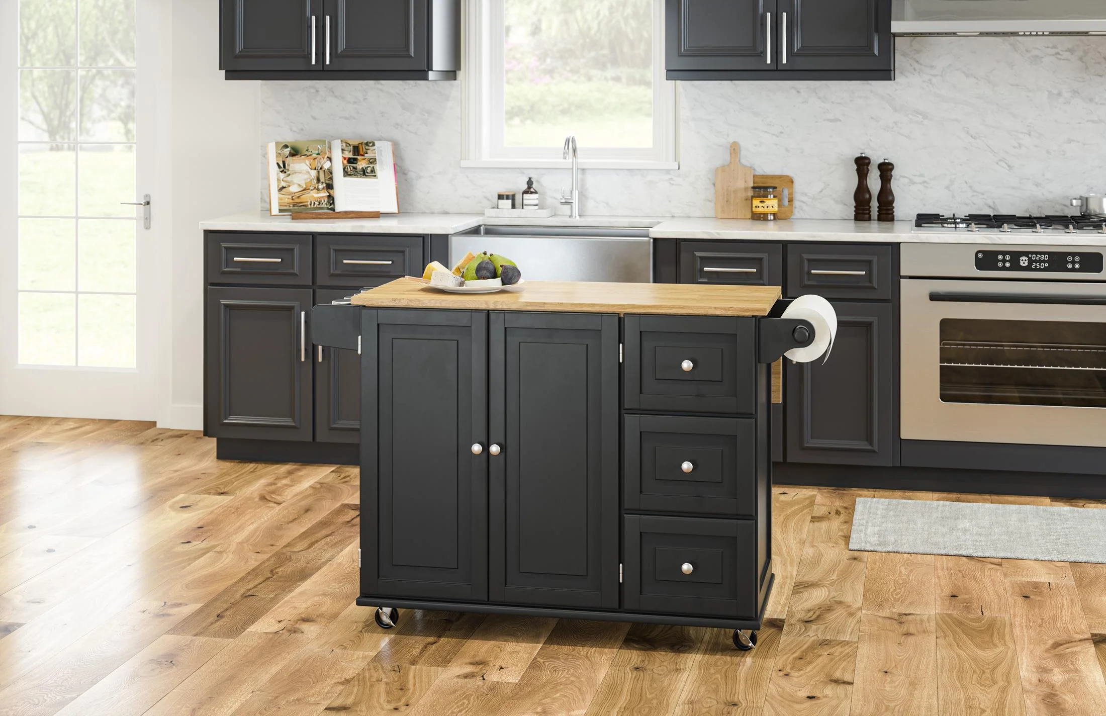 Dolly Madison 3 Drawer Kitchen Cart