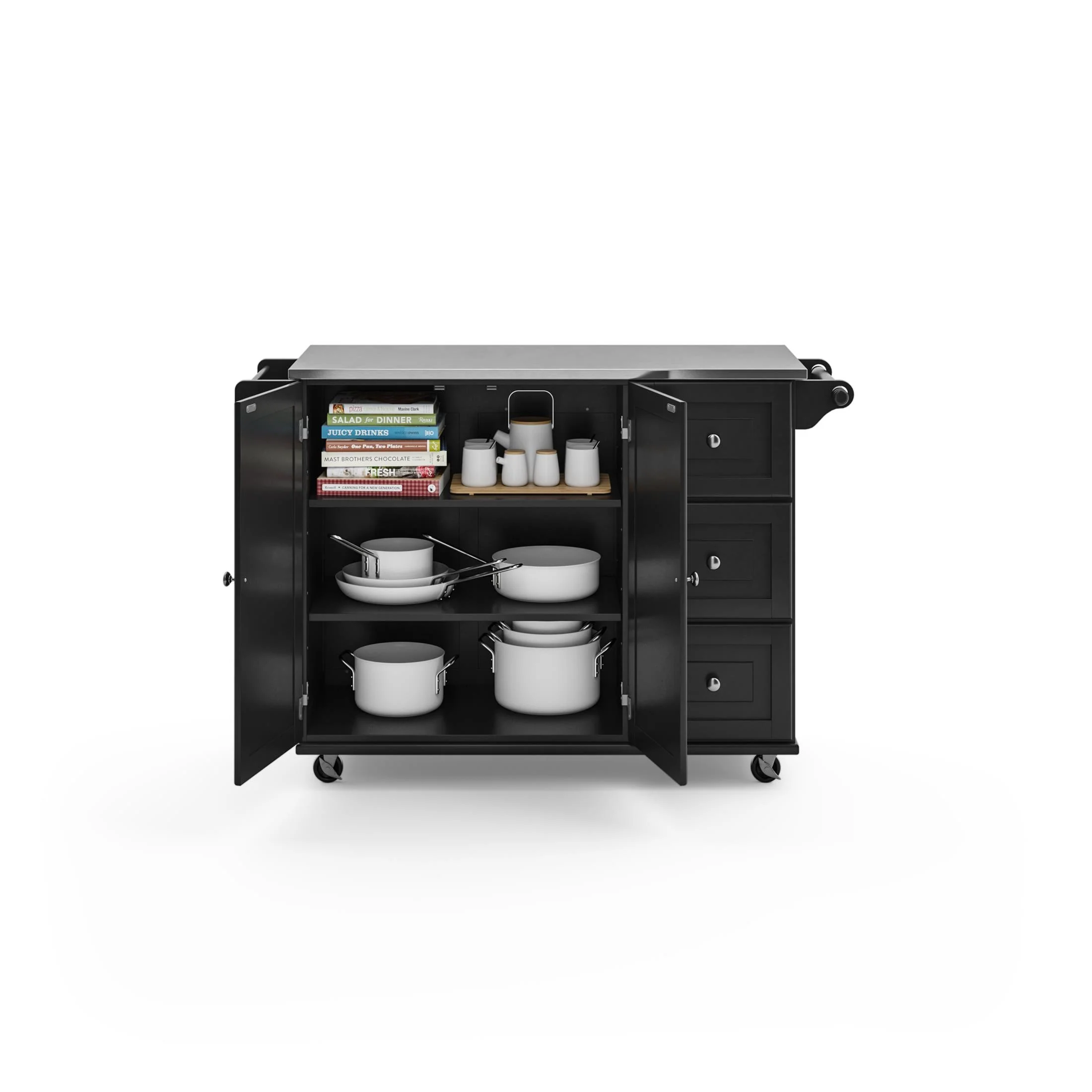 Dolly Madison 3 Drawer Kitchen Cart