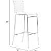 Criss Cross Barstool (Set of 2) White