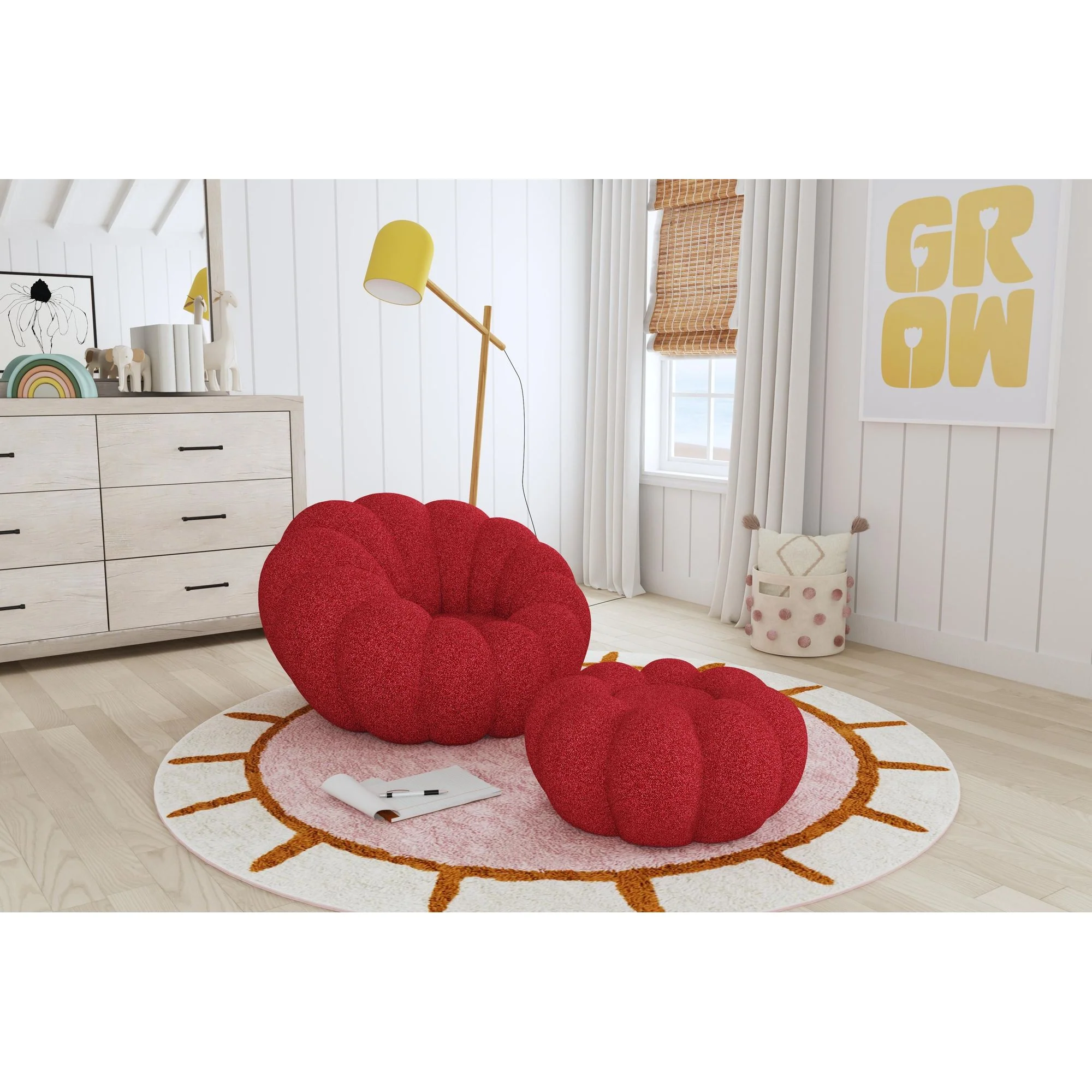Daisy Swivel Chair and Ottoman