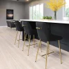 Madelaine Counter Stool Black & Gold