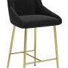 Madelaine Counter Stool Black & Gold