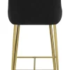 Madelaine Counter Stool Black & Gold