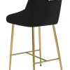 Madelaine Counter Stool Black & Gold