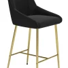 Madelaine Counter Stool Black & Gold