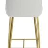 Madelaine Counter Stool White & Gold