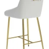 Madelaine Counter Stool White & Gold