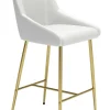 Madelaine Counter Stool White & Gold