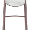Desi Barstool (Set of 2) White & Walnut