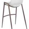 Desi Barstool (Set of 2) White & Walnut