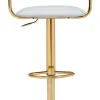 Gusto Barstool White & Gold