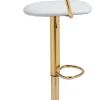Gusto Barstool White & Gold