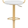 Gusto Barstool White & Gold