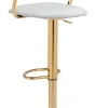 Gusto Barstool White & Gold