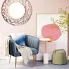 Deco Accent Chair Gray & Gold