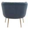 Deco Accent Chair Gray & Gold