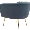 Deco Accent Chair Gray & Gold