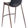 Desi Barstool (Set of 2) Black & Walnut
