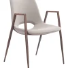 Desi Dining Chair (Set of 2) Beige & Walnut