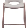 Desi Counter Stool (Set of 2) Beige & Walnut