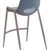 Desi Counter Stool (Set of 2) Blue & Walnut