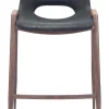 Desi Counter Stool (Set of 2) Black & Walnut