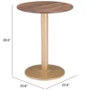 Alto Bistro Table Brown & Gold