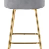 Cozy Barstool Gray & Gold