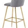 Cozy Barstool Gray & Gold