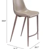 Magnus Counter Stool (Set of 2) Brown & Walnut