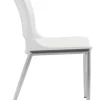 Ace Dining Chair (Set of 2) White & Silver