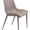 Magnus Dining Chair (Set of 2) Brown & Walnut