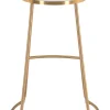 Bree Barstool (Set of 2) White & Gold