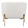 Micaela Arm Chair Ivory & Gold