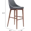 Moor Barstool Dark Gray