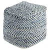 Chevron Pouf