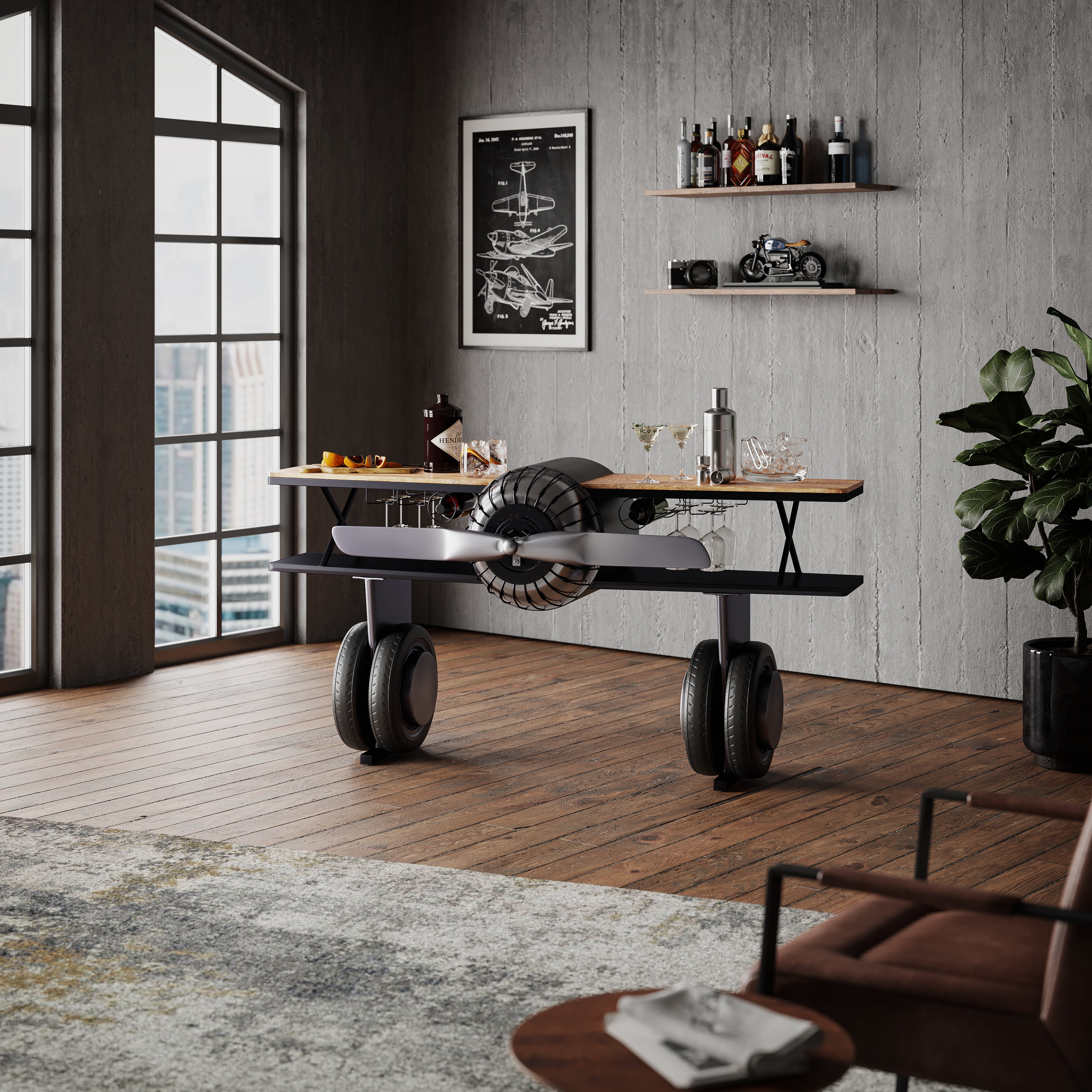 Maverick Plane Console Bar