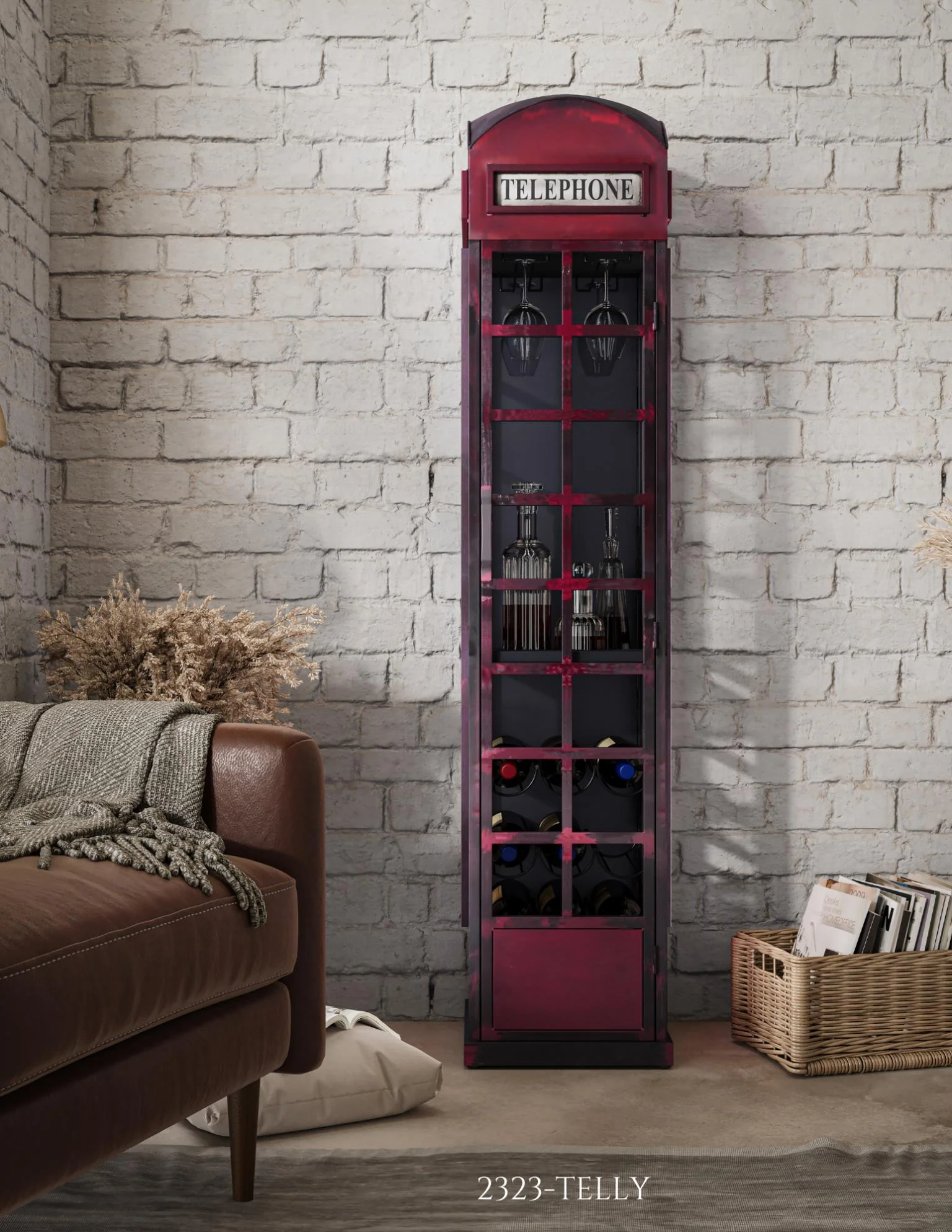 Telly Telephone Booth Bar