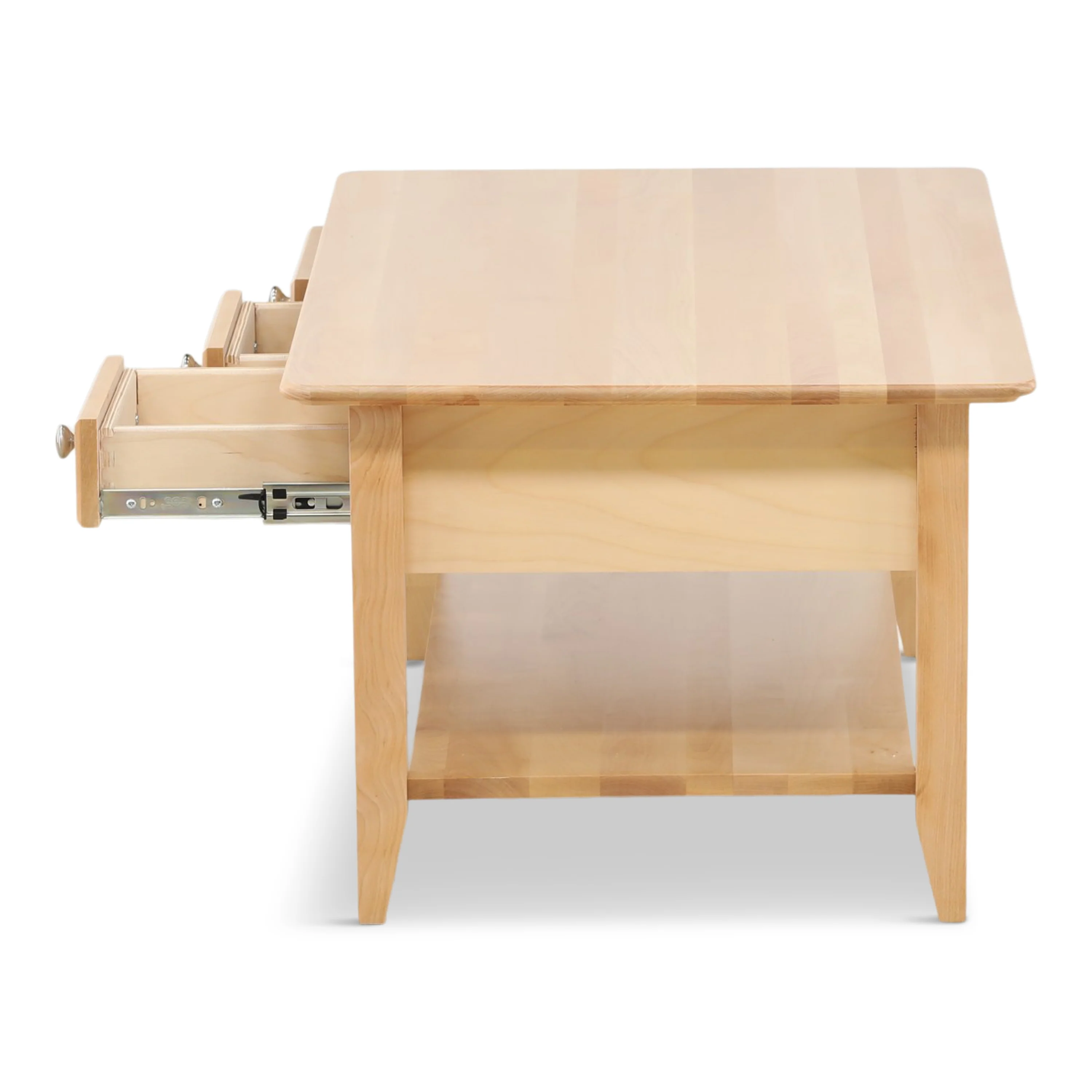 Stratford Cocktail Table with Drawer and Shelf