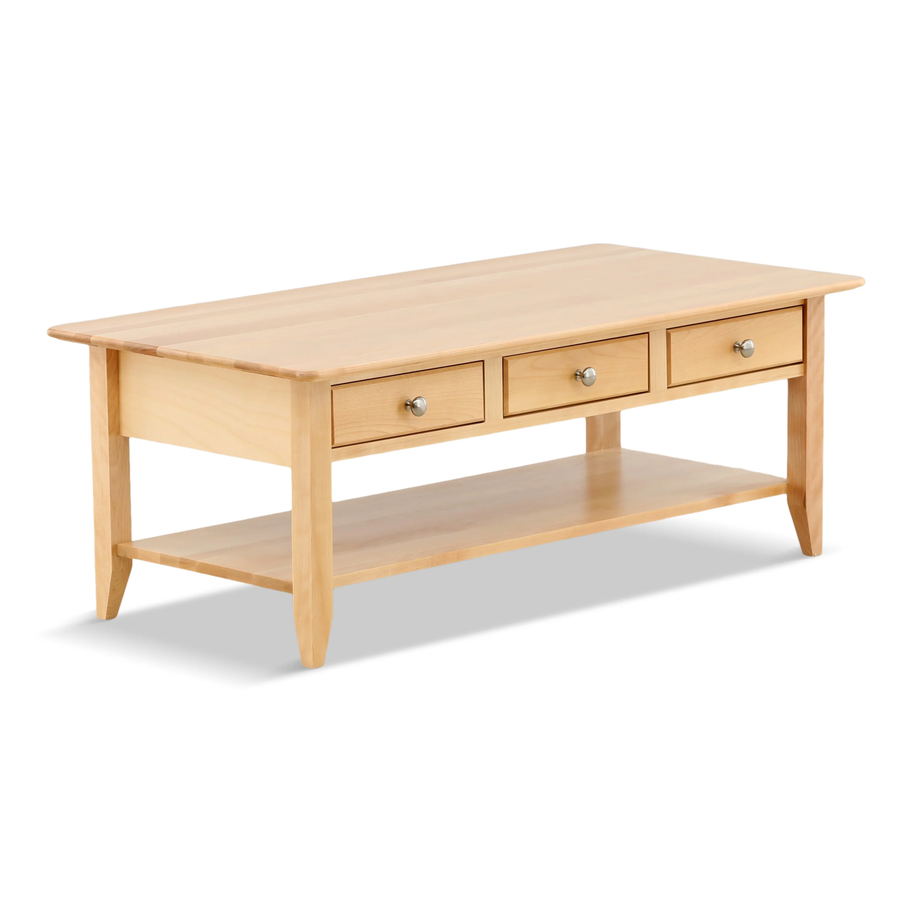 Stratford Cocktail Table with Drawer and Shelf