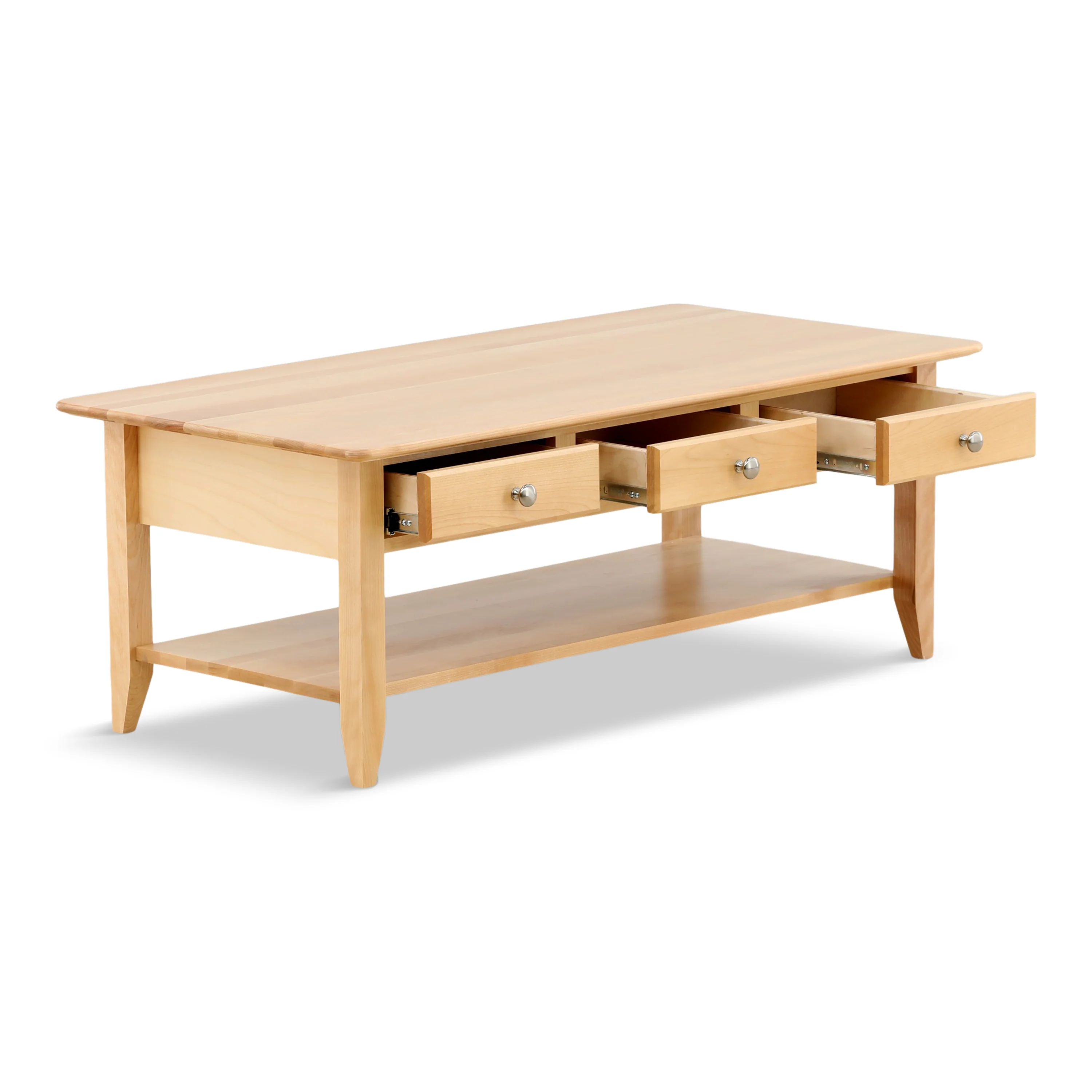 Stratford Cocktail Table with Drawer and Shelf